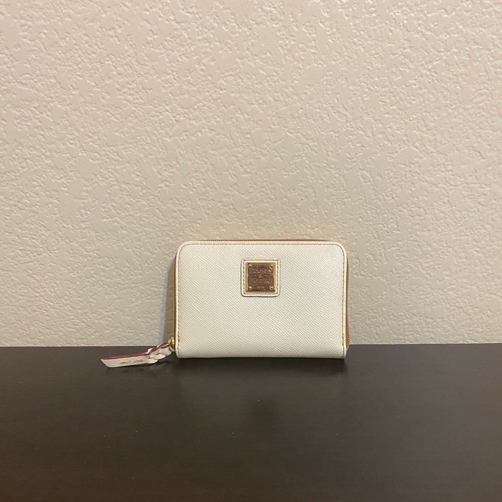 Dooney & Bourke Cream and Gold Wallet